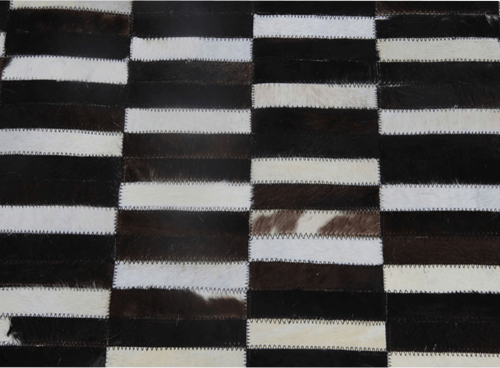 Luxusní koberec KŮŽE Typ6, patchwork, 201x300 cm