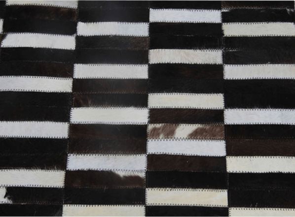 Luxusní koberec KŮŽE Typ6, patchwork, 69x140 cm