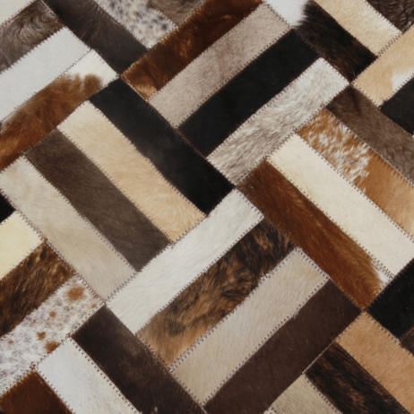 Luxusní koberec KŮŽE Typ2, patchwork, 70x140 cm