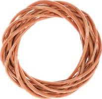 Medový proutěný věnec 15 cm