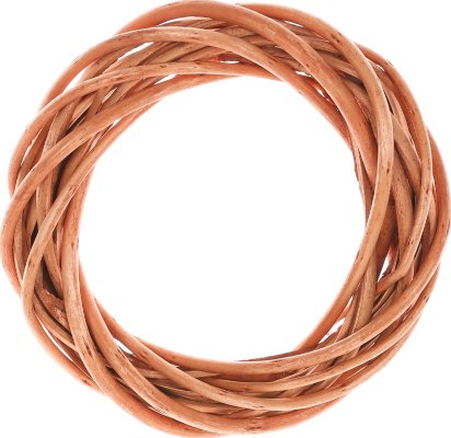 Medový proutěný věnec 15 cm