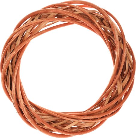 Medový proutěný věnec 25 cm