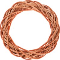 Medový proutěný věnec 30 cm