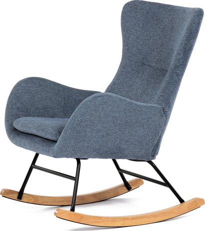 Modré houpací křeslo AK-376 BLUE2