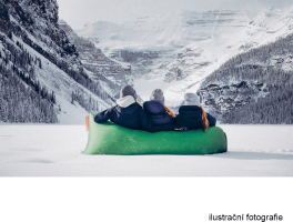 Nafukovací sedací vak/lazy bag, růžová, LEBAG
