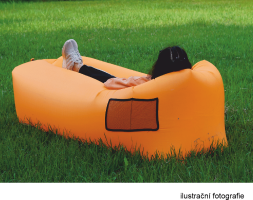 Nafukovací sedací vak/lazy bag, růžová, LEBAG