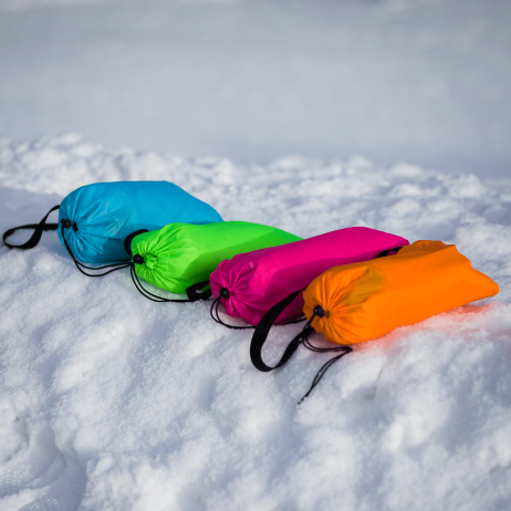 Nafukovací sedací vak/lazy bag, růžová, LEBAG