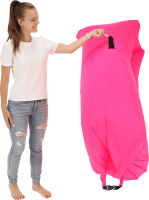 Nafukovací sedací vak/lazy bag, růžová, LEBAG