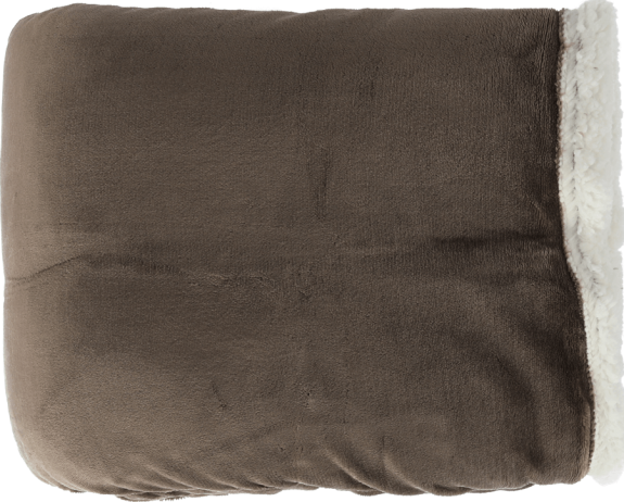 Oboustranná deka, hnědá, 200x220, ANKEA TYP 1