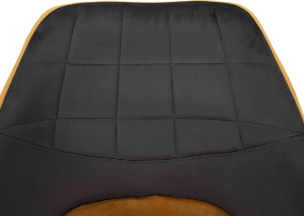 Otočně křeslo, šedá, camel Velvet látka / černá, RATOKO