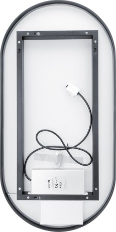 Oválné LED zrcadlo 45x90 cm