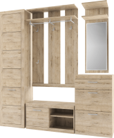 Panel se zrcadlem ORESTES 45, dub san remo