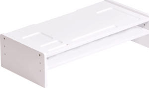 Podstavec pod monitor, bambus, bílá, ELARO TYP 4