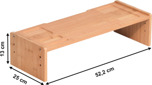 Podstavec pod monitor, bambus, přírodní, ELARO TYP 3