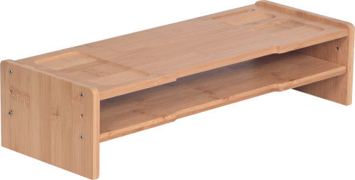 Podstavec pod monitor, bambus, přírodní, ELARO TYP 4