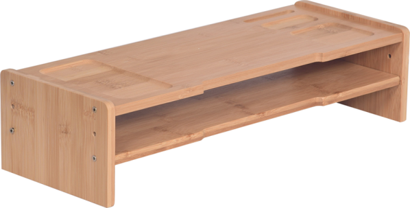 Podstavec pod monitor, bambus, přírodní, ELARO TYP 4
