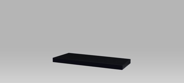 Nástěnná polička P-005 BK 80 cm