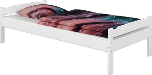 Postel, bílá, 90x200, LIVIO