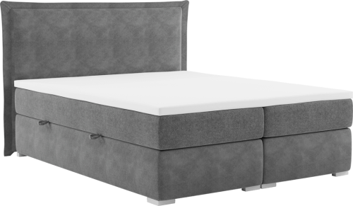 Postel MEGAN boxspring, šedá, 180x200