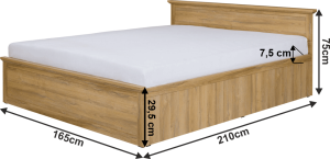 Postel MZ21, dub grand, LEON