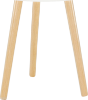 Příruční stolek PAMINO, bílá / přírodní