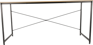 Psací stůl, dub / černá, 150x60 cm, MELLORA