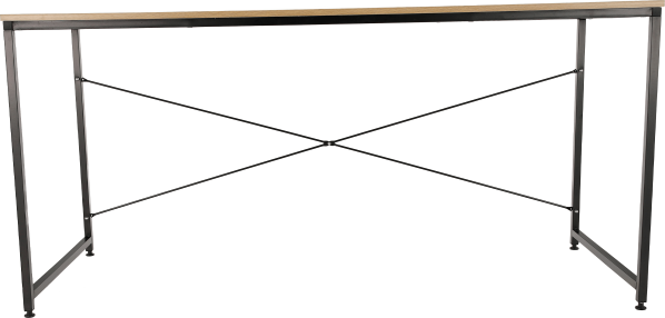 Psací stůl, dub / černá, 150x60 cm, MELLORA
