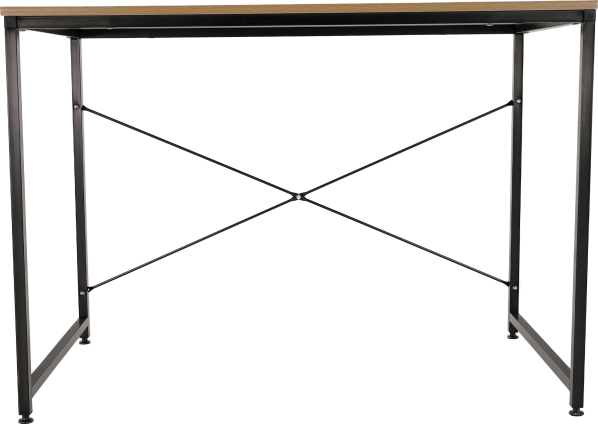 Psací stůl, dub / černá, 90x60 cm, MELLORA