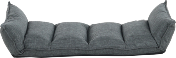 Relaxační křeslo, látka šedá, LOTA NEW