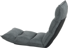 Relaxační křeslo, látka šedá, LOTA NEW