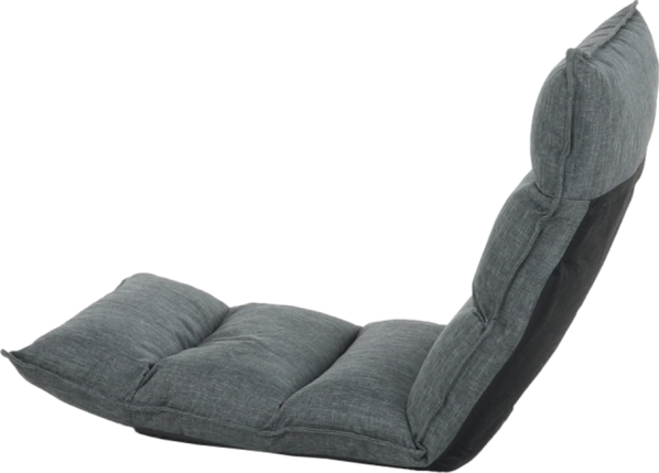 Relaxační křeslo, látka šedá, LOTA NEW