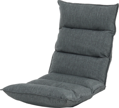 Relaxační křeslo, látka šedá, LOTA NEW