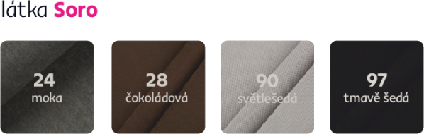 Rohová sedací souprava FABIA, P provedení, hořčicová