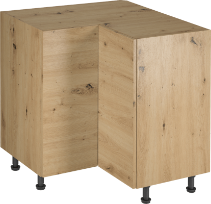 Rohová spodní skříňka, dub artisan, LANGEN D90N