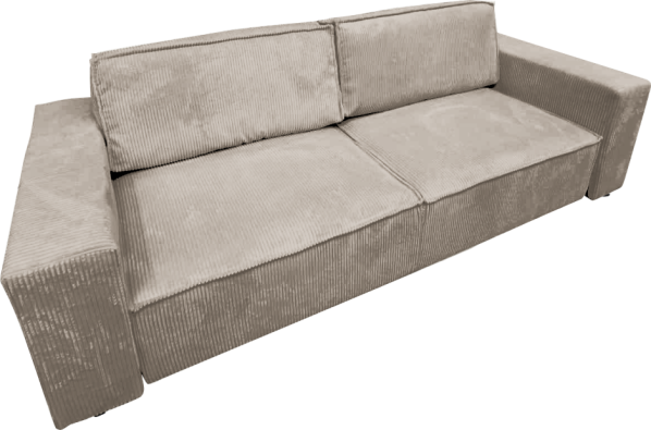 Rozkládací pohovka, béžová, HARPERA BIG SOFA