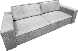 Rozkládací pohovka, světle šedá, HARPERA BIG SOFA