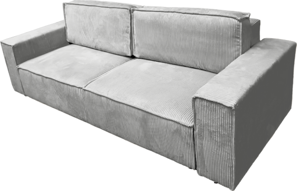 Rozkládací pohovka, světle šedá, HARPERA BIG SOFA