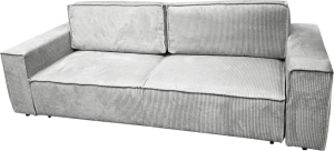 Rozkládací pohovka, světle šedá, HARPERA BIG SOFA