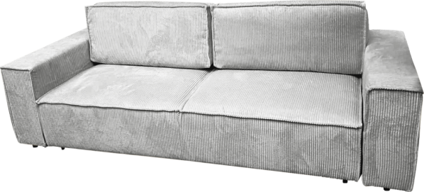 Rozkládací pohovka, světle šedá, HARPERA BIG SOFA