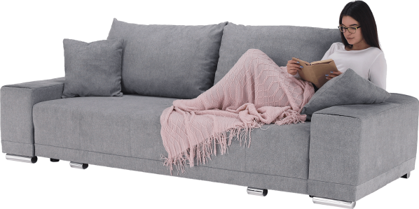 Rozkládací pohovka Kevan BIG SOFA, světle šedá