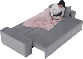 Rozkládací pohovka Kevan BIG SOFA, světle šedá