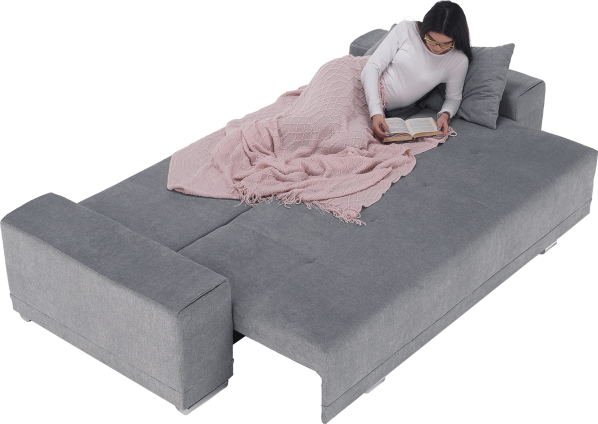 Rozkládací pohovka Kevan BIG SOFA, světle šedá
