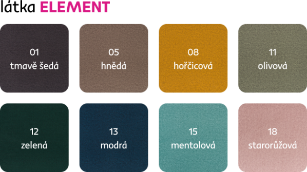 Hnědá sedací souprava BALTIK levý roh