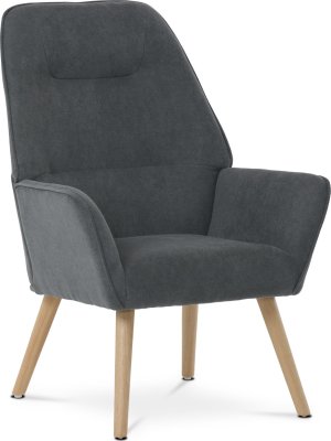 Šedé křeslo ušák AK-312 GREY2