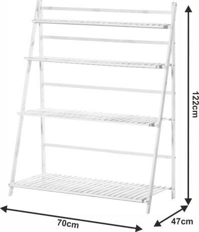 Regál, bílá, Nepel TYP 2 + dárek