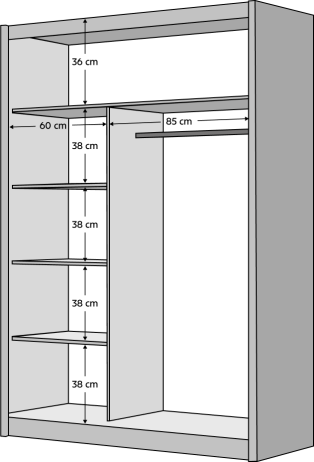 Skříň s posuvnými dveřmi, černá/dub craft, 150x215 cm, LADDER