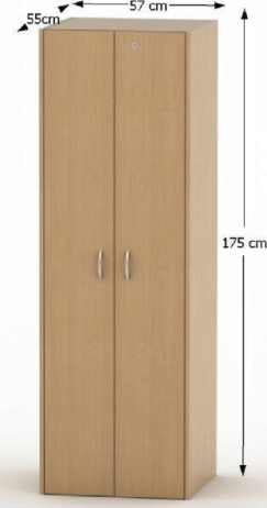Skříň věšáková, buk, TEMPO AS NEW 005