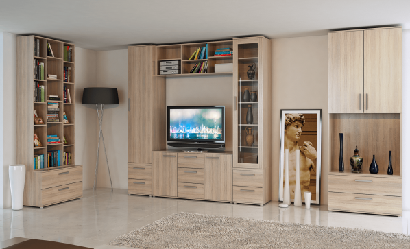 Skříňka na TV DUNAJ Typ 5, dub sonoma