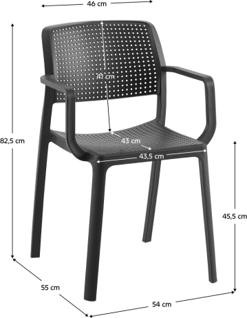 Stohovatelná židle DENTON