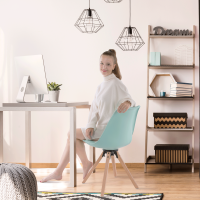 Stylová otočná židle, mentolová, ETOSA